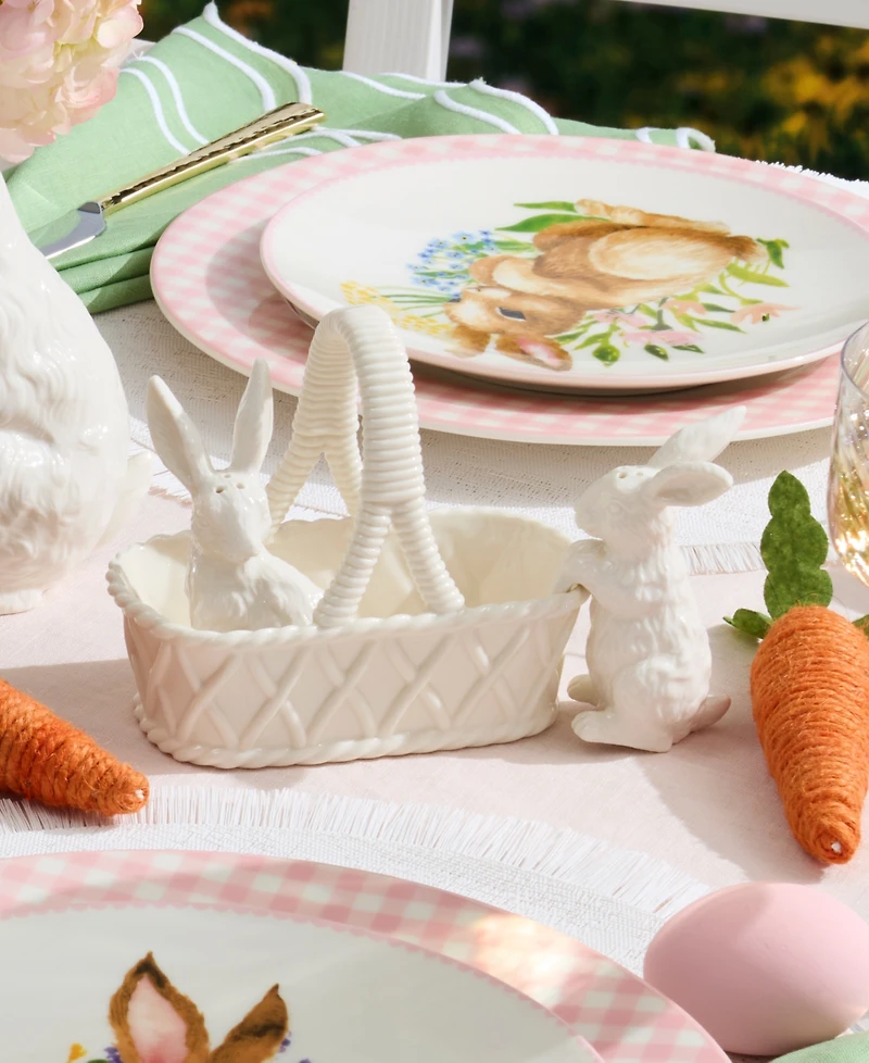 Lenox Wicker Creek Bunny Salt & Pepper Set