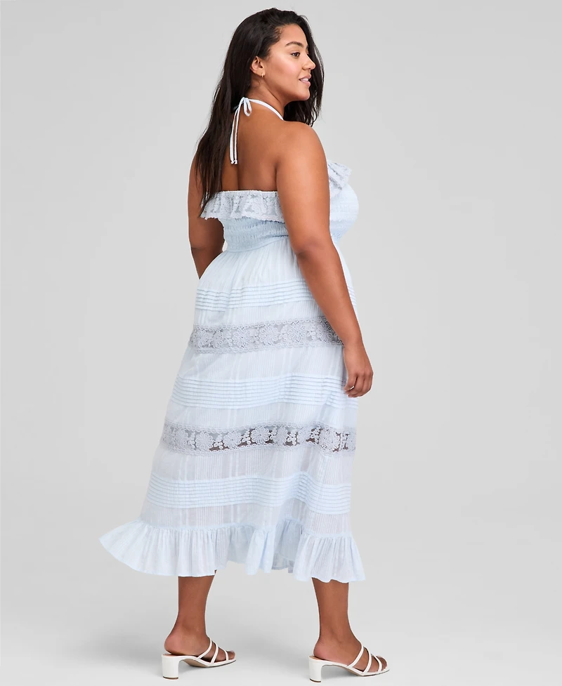 And Now This Trendy Plus Cotton Lace Maxi Dress, Exclusively at Macy's