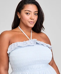 And Now This Trendy Plus Cotton Lace Maxi Dress, Exclusively at Macy's
