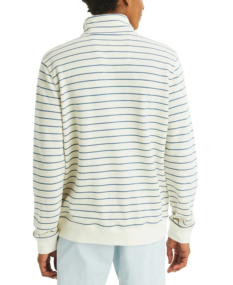Nautica Men's Long Sleeve Striped Pullover Sweatshirt