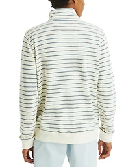 Nautica Men's Long Sleeve Striped Pullover Sweatshirt