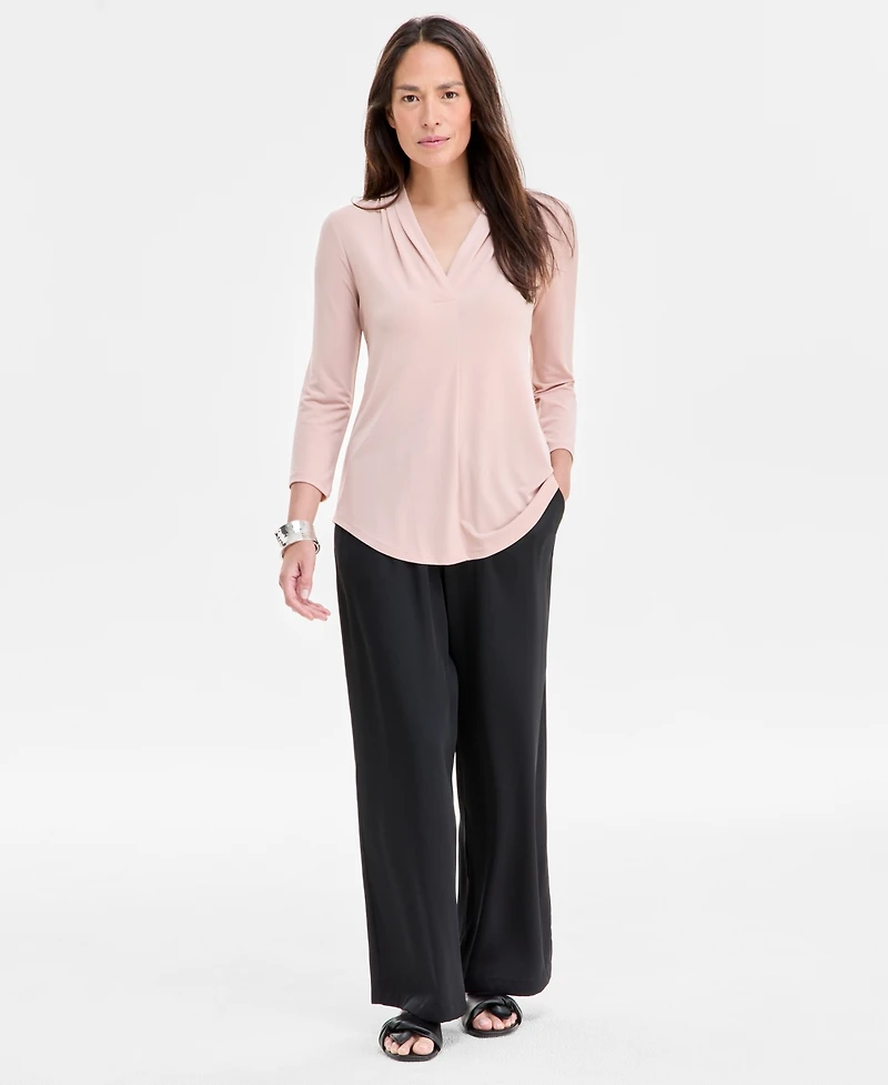 Jm Collection Petite Solid Top, Created for Macy's