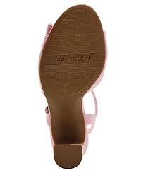 Anne Klein Women's Rosy Bow Block Heel Dress Sandals