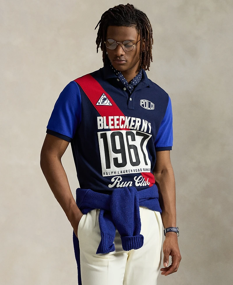 Polo Ralph Lauren Men's Classic-Fit Mesh Graphic Polo Shirt