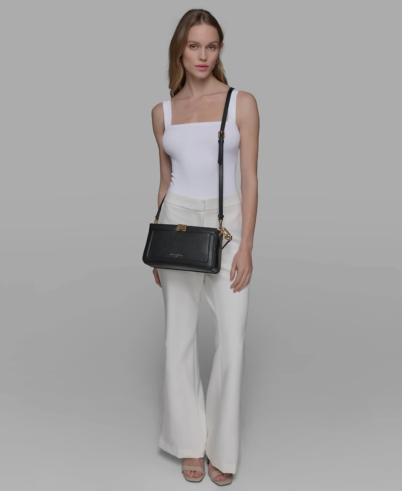 Karl Lagerfeld Paris Ivette Leather Shoulder