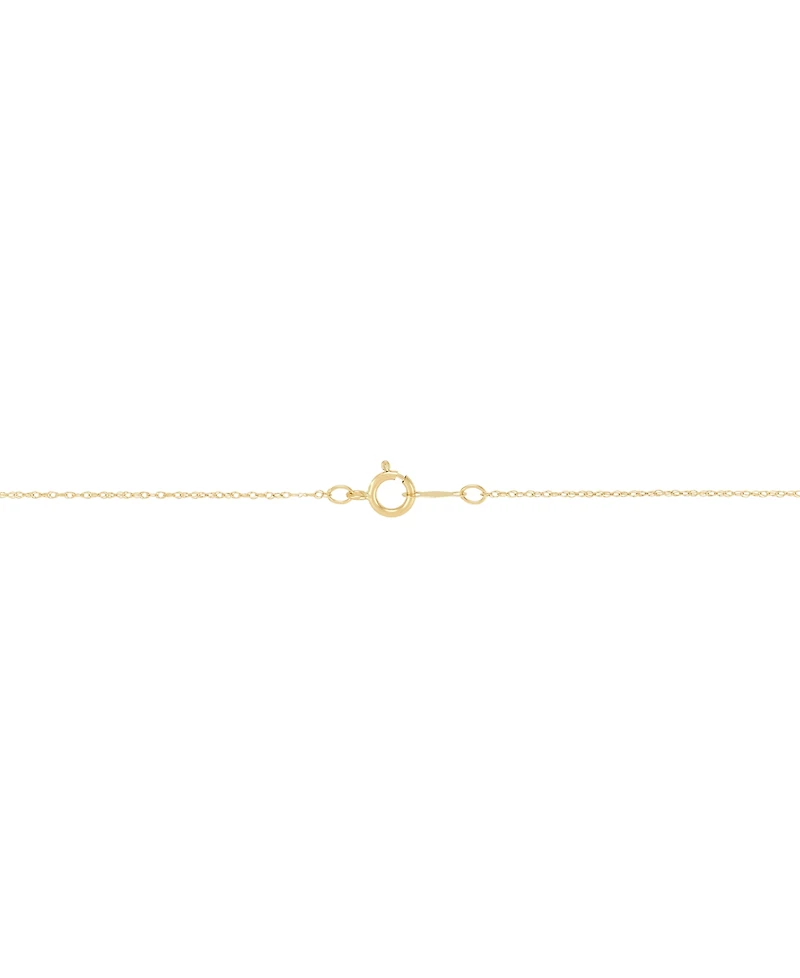 Emerald (1/2 ct. t.w.) & Diamond Accent Open Heart 18" Pendant Necklace in 14k Gold