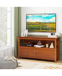 Rustic Wooden Storage Cabinet Tv Stand for Media and Tv Setup