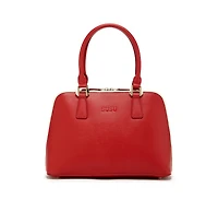Susu Saffiano Leather Satchel Bag Red Purse Women's Handbag