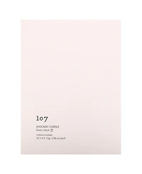 107 Beauty Avocado Cuddle Beauty Sheet Masks 5 Sheets