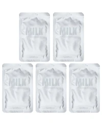 Lapcos Milk Sheet Beauty Mask Set Moisturizing 5 Sheet Masks