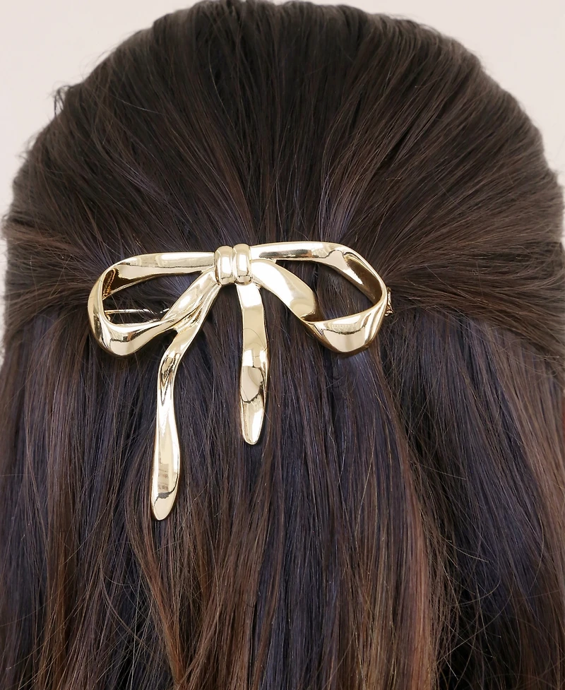 Ettika Bow Gold Tone Barrette