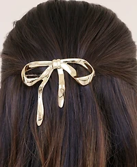 Ettika Bow Gold Tone Barrette