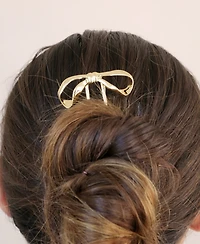Ettika Bow Gold Tone Hair Pin