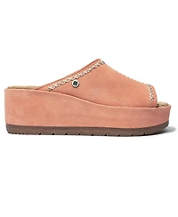 Minnetonka Women's Paislee Suede Wedge Sandals