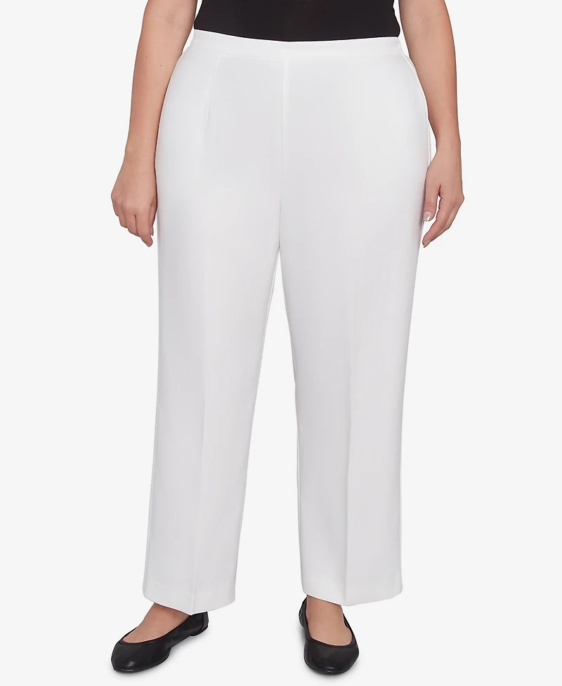 Alfred Dunner Plus Estate of Mind Pull-On Short Length Pants