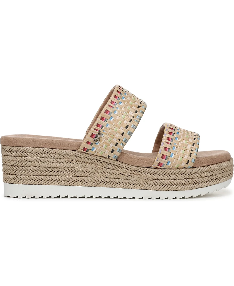 Sam and Libby Women's Charlee Platform Double Band Espadrille Wedge Sandals