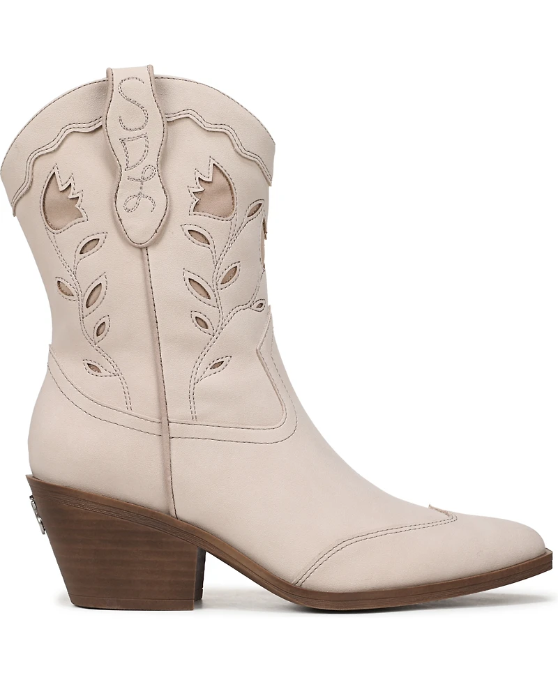 Sam and Libby Women's Flash Block Heel Western Booties
