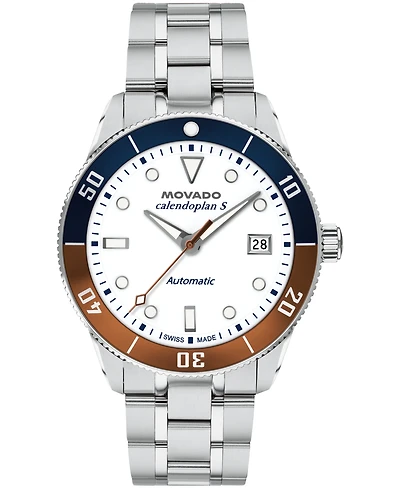 Movado Men's Calendoplan S Swiss Automatic Stainless-Steel Watch
