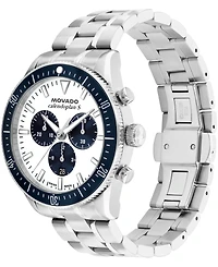 Movado Men's Calendoplan S Swiss Quartz Chrono Stainless-Steel Watch, 42mm