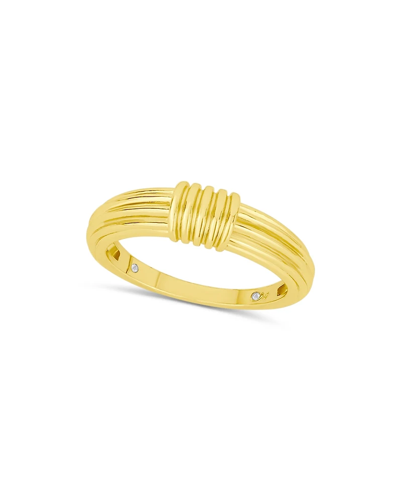 And Now This Gold Textured Statement Ring