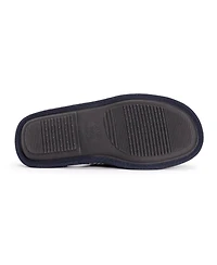 Muk Luks Men's Gavin Scuff Slippers, Dark Sapphire, Small