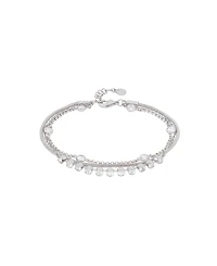 And Now This Cubic Zirconia Triple Row Bracelet