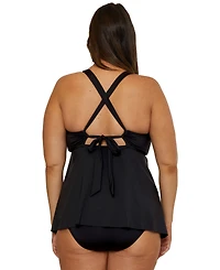 Becca Etc Plus Marble Canyon High Waist Bikini Bottoms