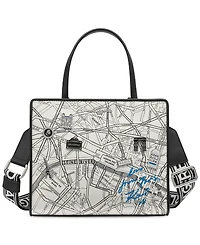 Karl Lagerfeld Paris Maybelle Satchel Travel Print & Pins