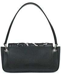 Karl Lagerfeld Paris Monet Embroidered Leather Shoulder