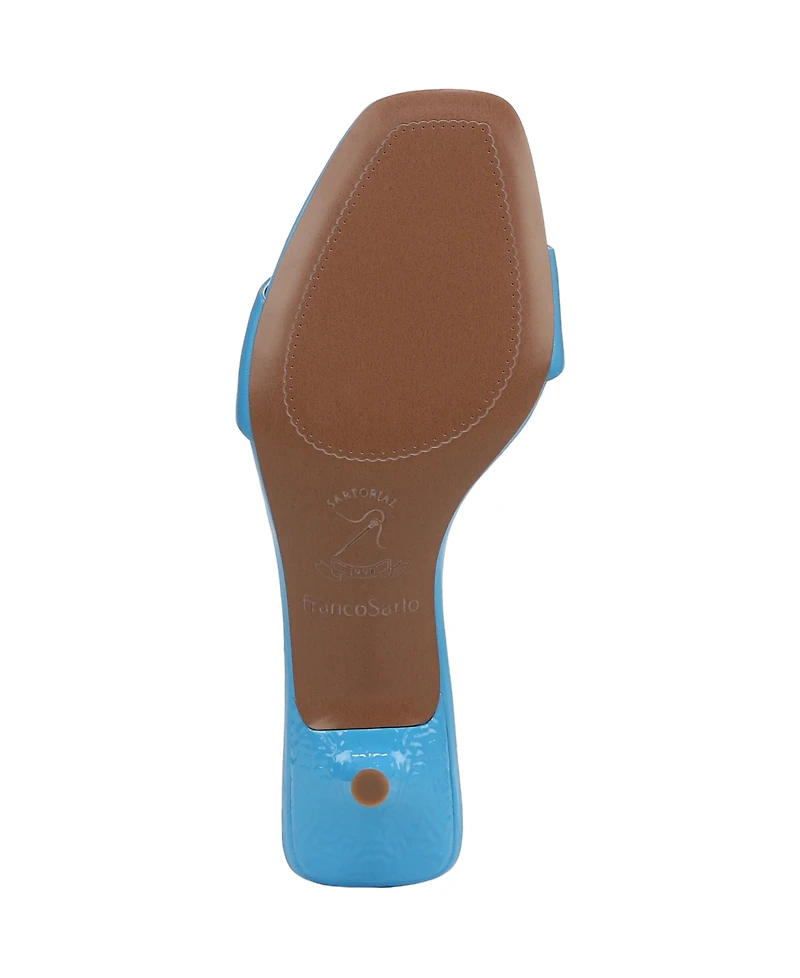 Franco Sarto Women's Roey Open Square Toe Slide Dress Sandals