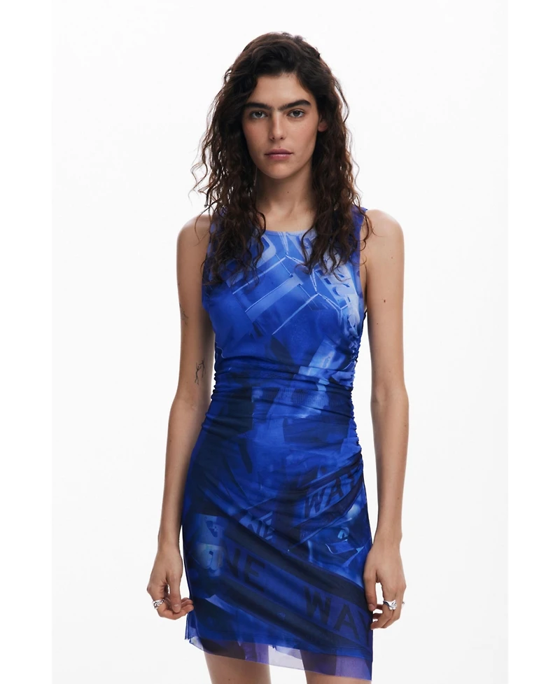 Desigual Women's Draped short dress