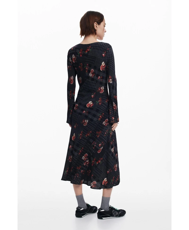 Desigual Women's Midi dress with checks