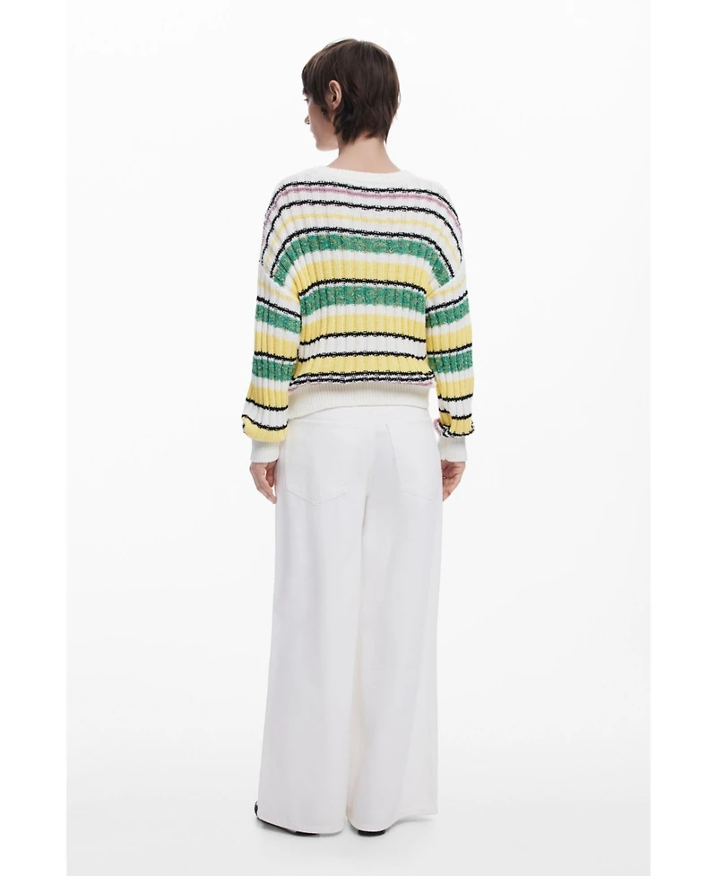 Desigual Women's Colorful striped sweater