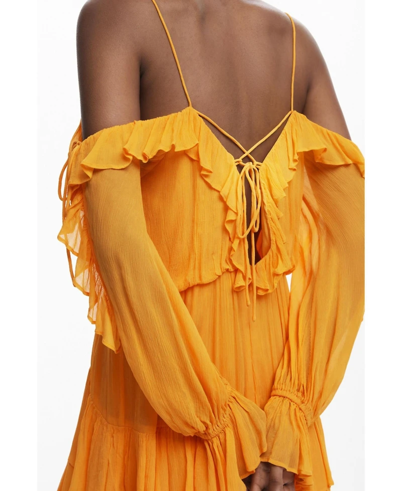 Desigual Women's Ruffled mini dress