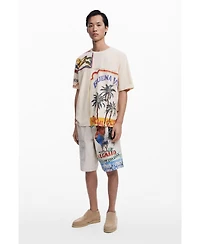 Desigual Men's BuenaVida postcard T-shirt