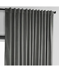 Half Price Drapes Extra Wide Heritage Plush Velvet Room Darkening Curtain