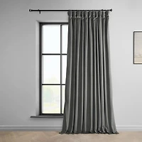 Half Price Drapes Extra Wide Heritage Plush Velvet Room Darkening Curtain