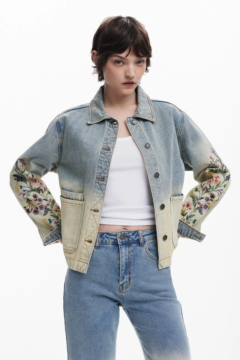 Desigual Women's Floral Culotte Jeans