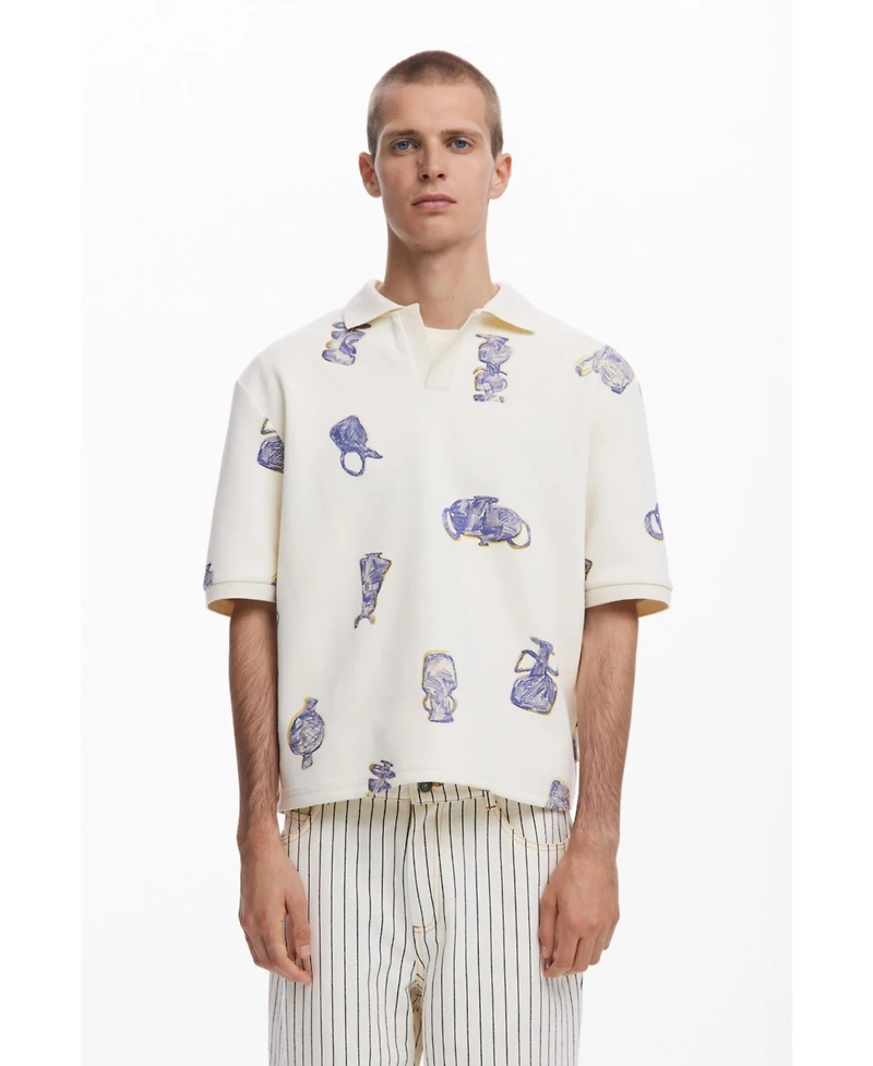 Desigual Men's Vertical striped pants