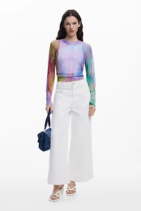 Desigual Women's Watercolor fine sweater