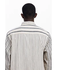 Desigual Men's Asymmetric striped shirt