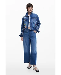 Desigual Women's Embroidered denim jacket
