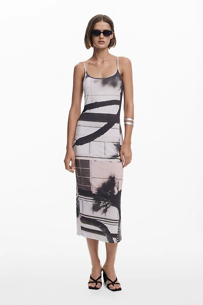 Desigual Women's Urban landscape slip dress