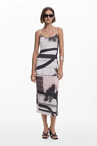 Desigual Women's Urban landscape slip dress