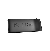 Bling Jewelry Basic Large Wide Strong Money Clip Card Holder - Black Gold Silver Stainless Steel