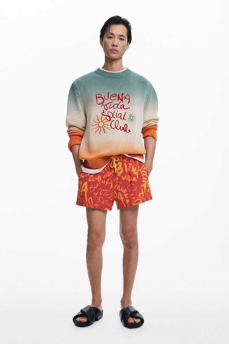 Desigual Men's Lettering swimsuit