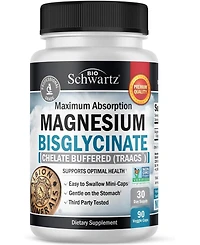 Magnesium Bisglycinate Capsules for Optimal Health, Bioschwartz, 90ct