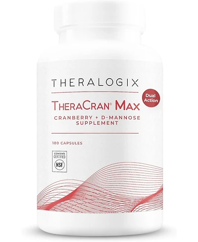 Theralogix TheraCran Max - Cranberry + D-Mannose Supplement for Men & Women - Urinary Tract Health Support - 90-Day Supply - Nsf Certified