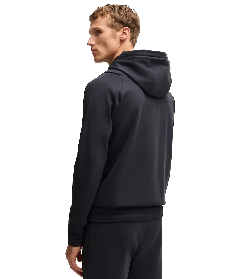Boss by Hugo Men's Double B Monogram Zip-Up Hoodie
