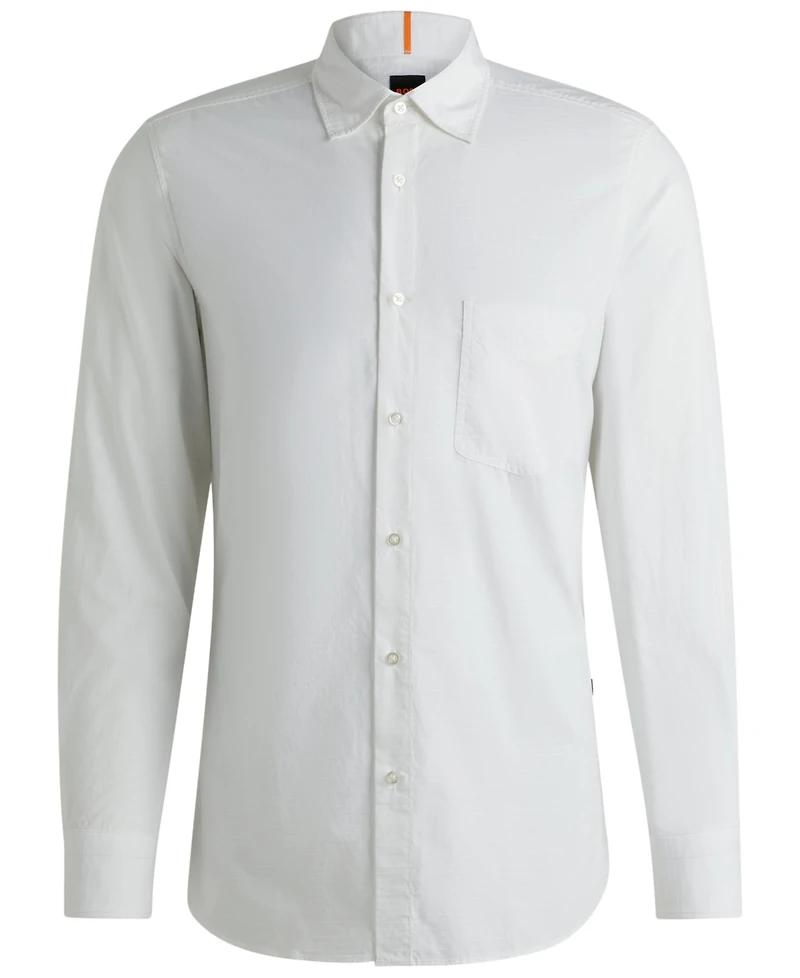 Boss by Hugo Men's Cotton Dobby Regular-Fit Shirt